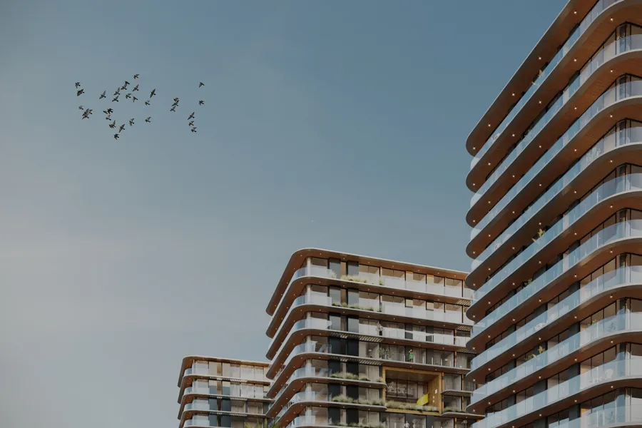 Las towers contra el cielo